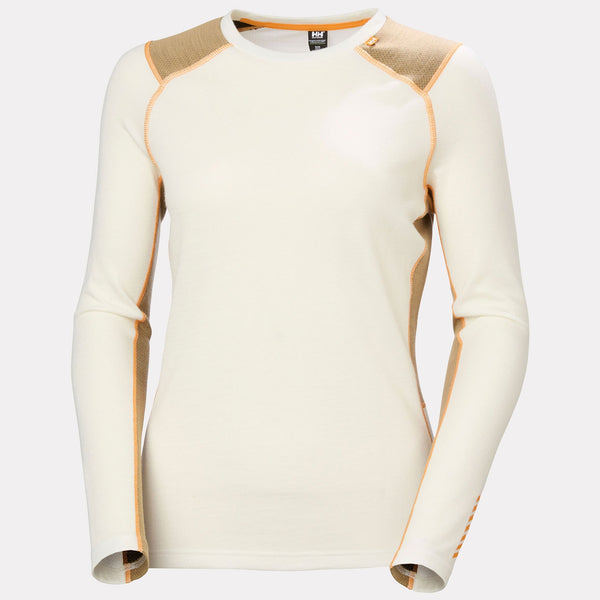 W LIFA MERINO MIDWEIGHT CREW, SNOW, L