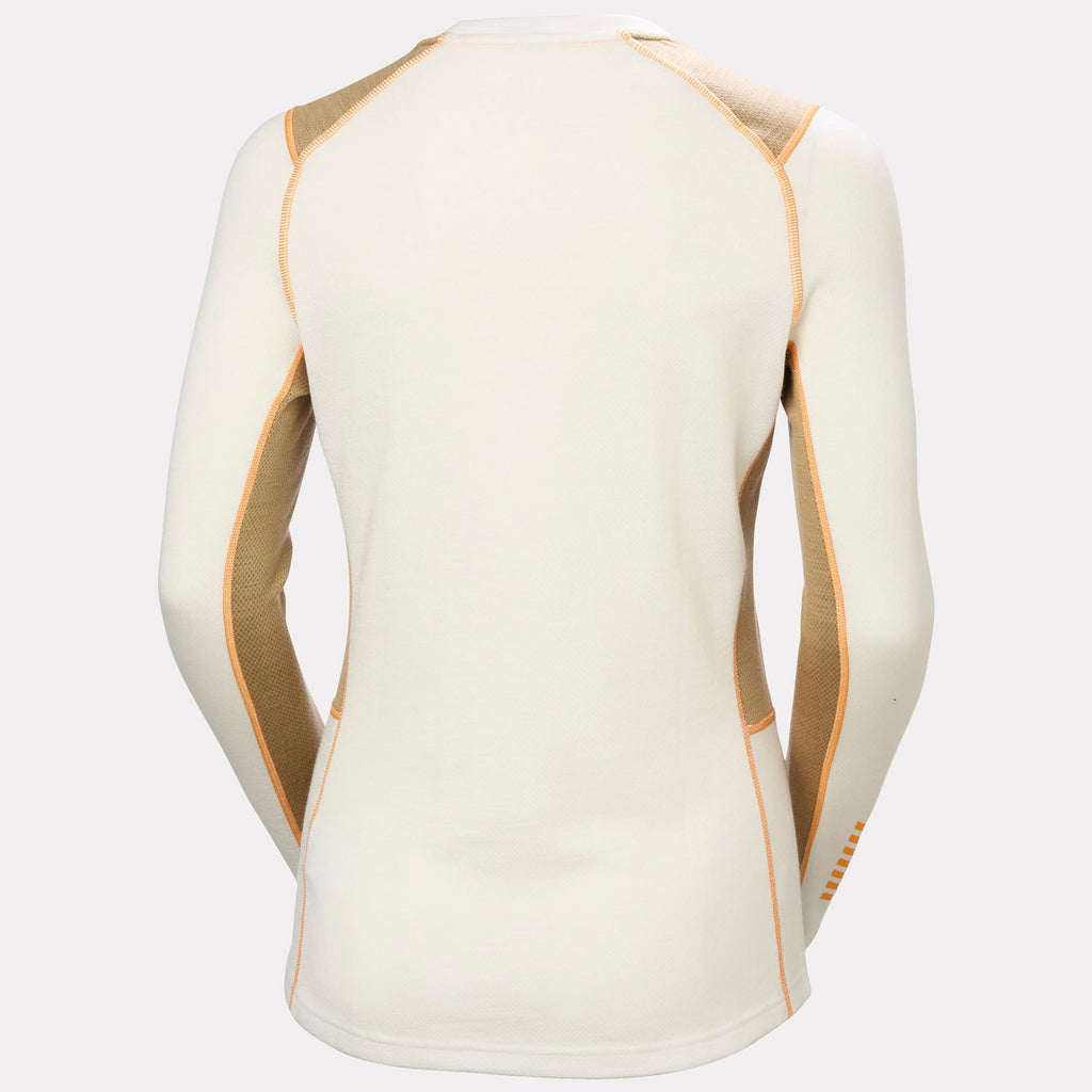 W LIFA MERINO MIDWEIGHT CREW, SNOW, L