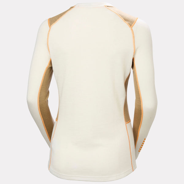 W LIFA MERINO MIDWEIGHT CREW, SNOW, L