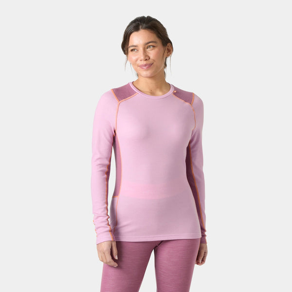 W LIFA MERINO MIDWEIGHT CREW, CHERRY BLOS, L
