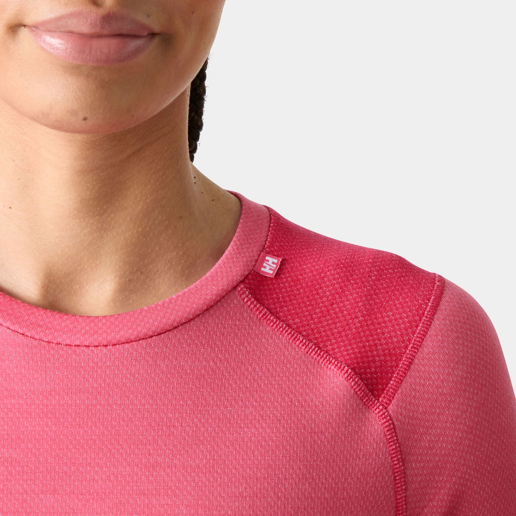 W LIFA MERINO MIDWEIGHT CREW, HOT PINK, L