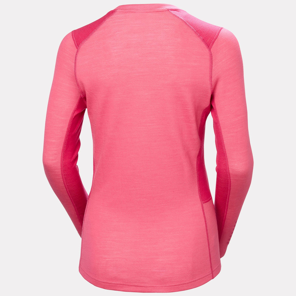W LIFA MERINO MIDWEIGHT CREW, HOT PINK, L