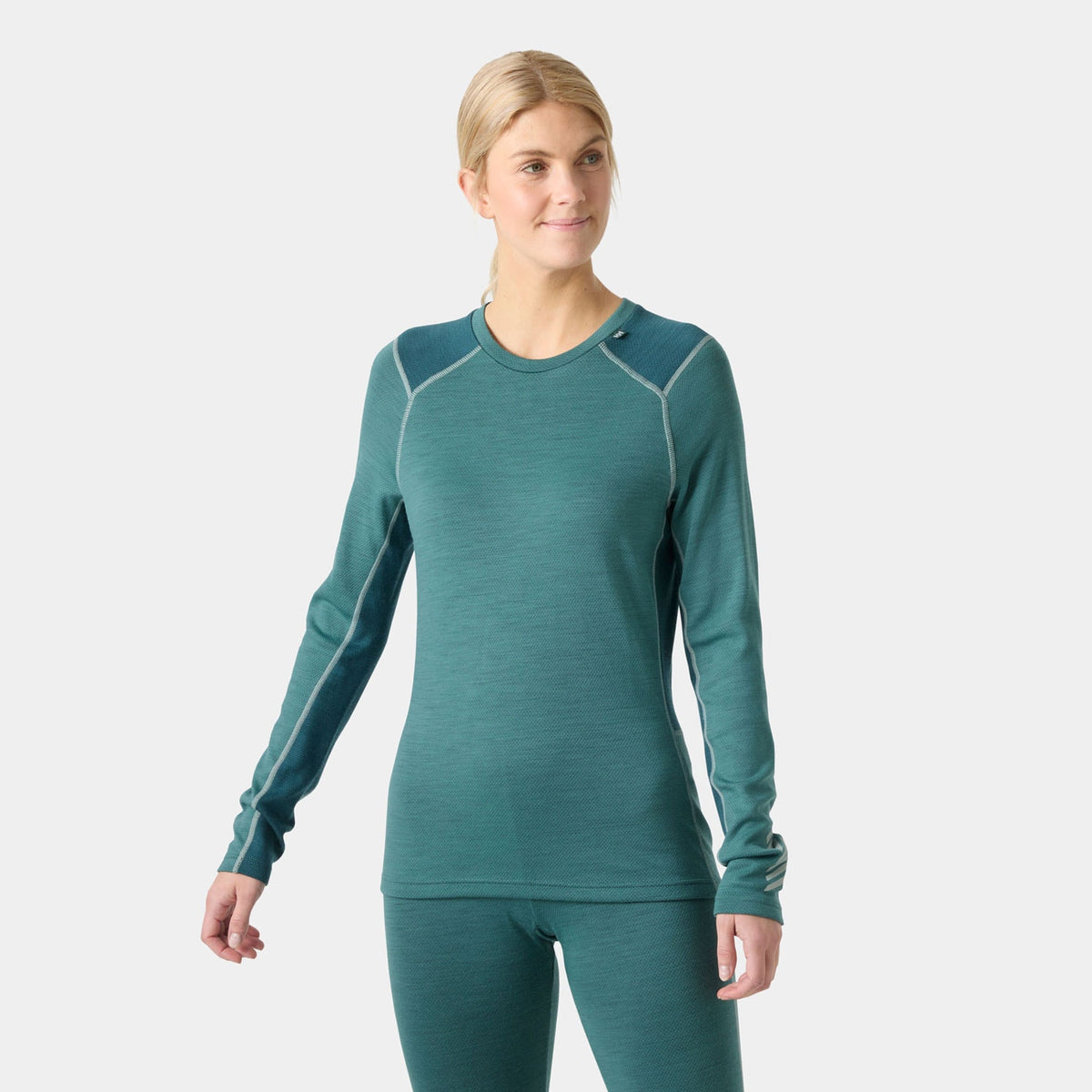 W LIFA MERINO MIDWEIGHT CREW, OPAL GREEN, XXXL