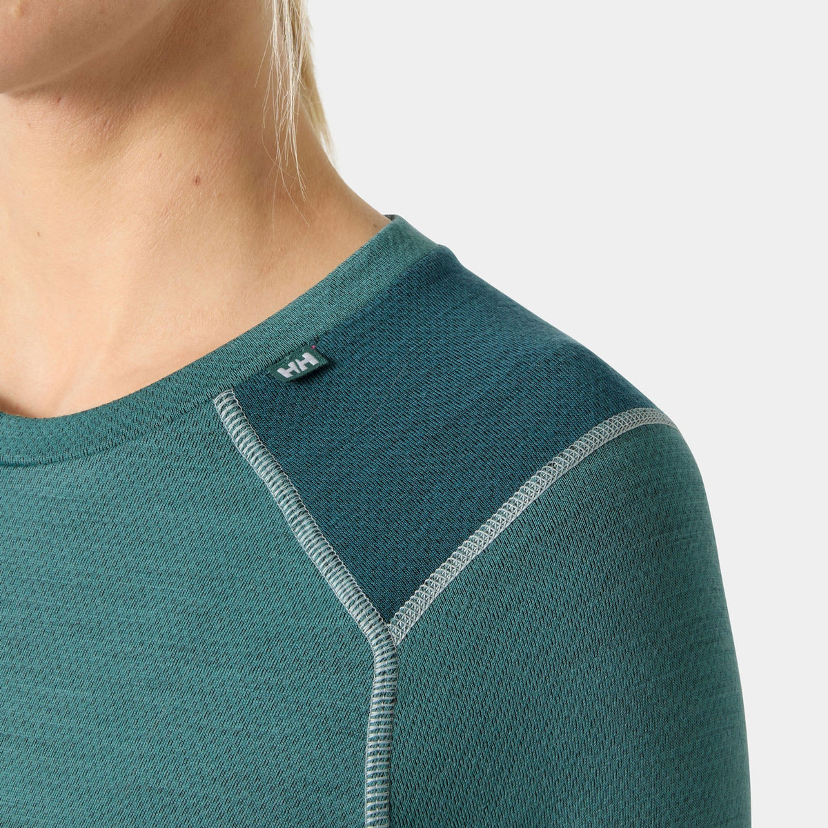 W LIFA MERINO MIDWEIGHT CREW, OPAL GREEN, XXXL