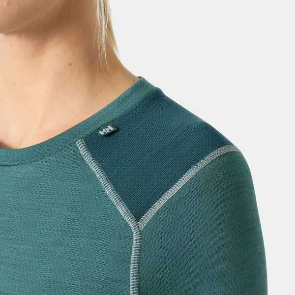 W LIFA MERINO MIDWEIGHT CREW, OPAL GREEN, XXXL