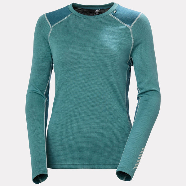 W LIFA MERINO MIDWEIGHT CREW, OPAL GREEN, XXXL