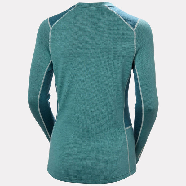 W LIFA MERINO MIDWEIGHT CREW, OPAL GREEN, XXXL