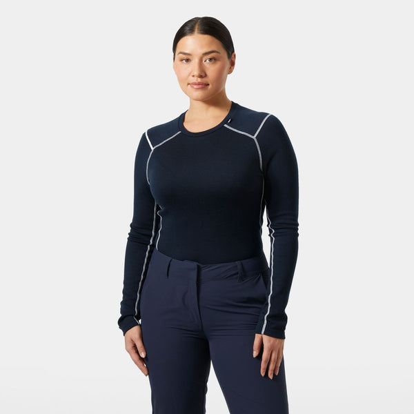W LIFA MERINO MIDWEIGHT CREW, NAVY, L