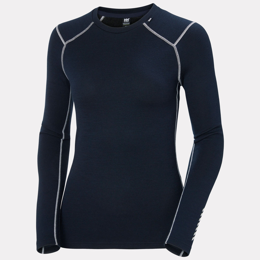 W LIFA MERINO MIDWEIGHT CREW, NAVY, L