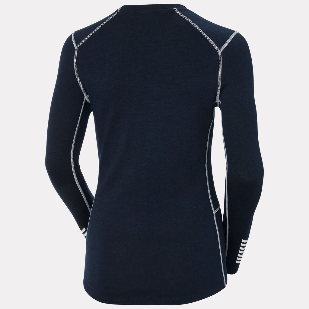 W LIFA MERINO MIDWEIGHT CREW, NAVY, L
