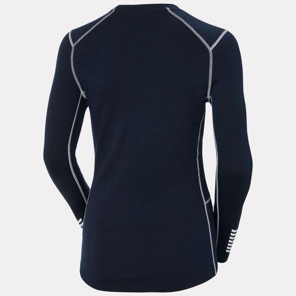 W LIFA MERINO MIDWEIGHT CREW, NAVY, L