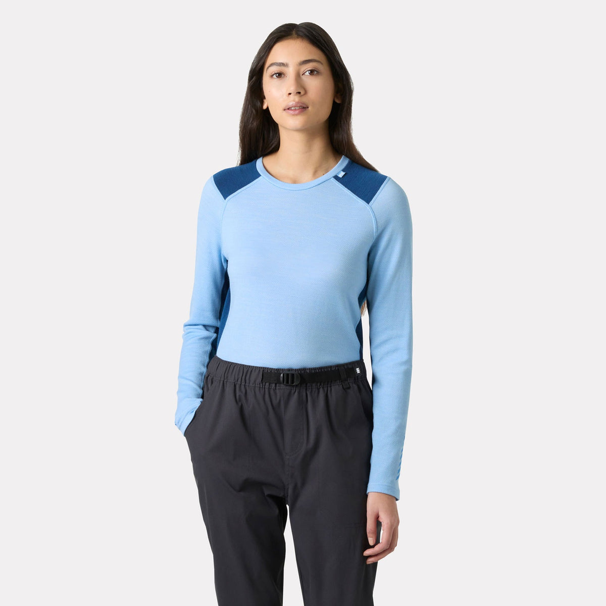 W LIFA MERINO MIDWEIGHT CREW, BRIGHT BLUE, XXXL