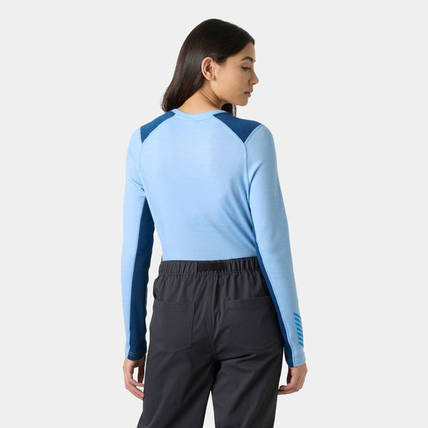 W LIFA MERINO MIDWEIGHT CREW, BRIGHT BLUE, XXXL