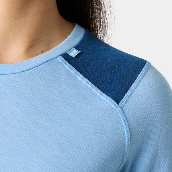 W LIFA MERINO MIDWEIGHT CREW, BRIGHT BLUE, XXXL