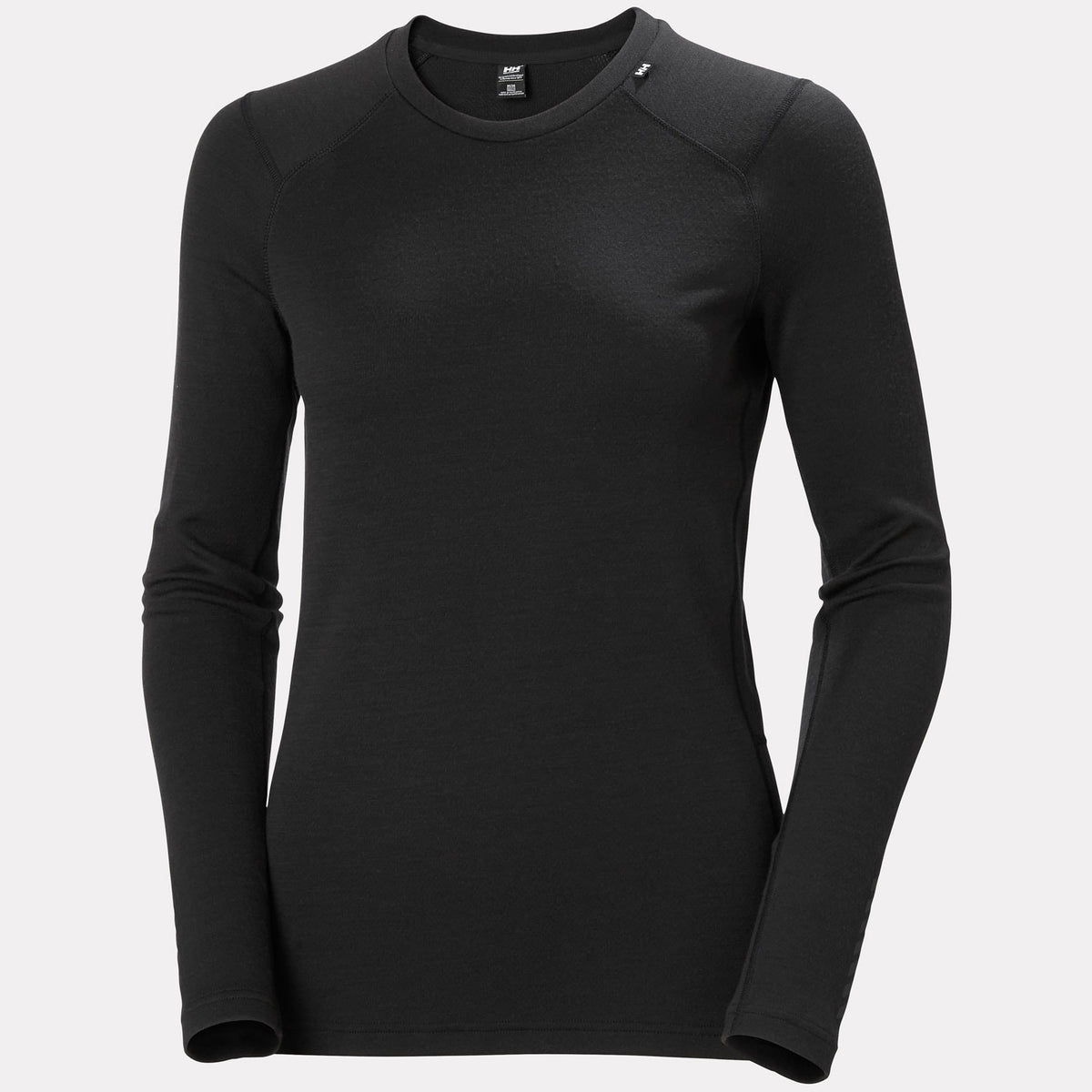 W LIFA MERINO MIDWEIGHT CREW, BLACK, XS