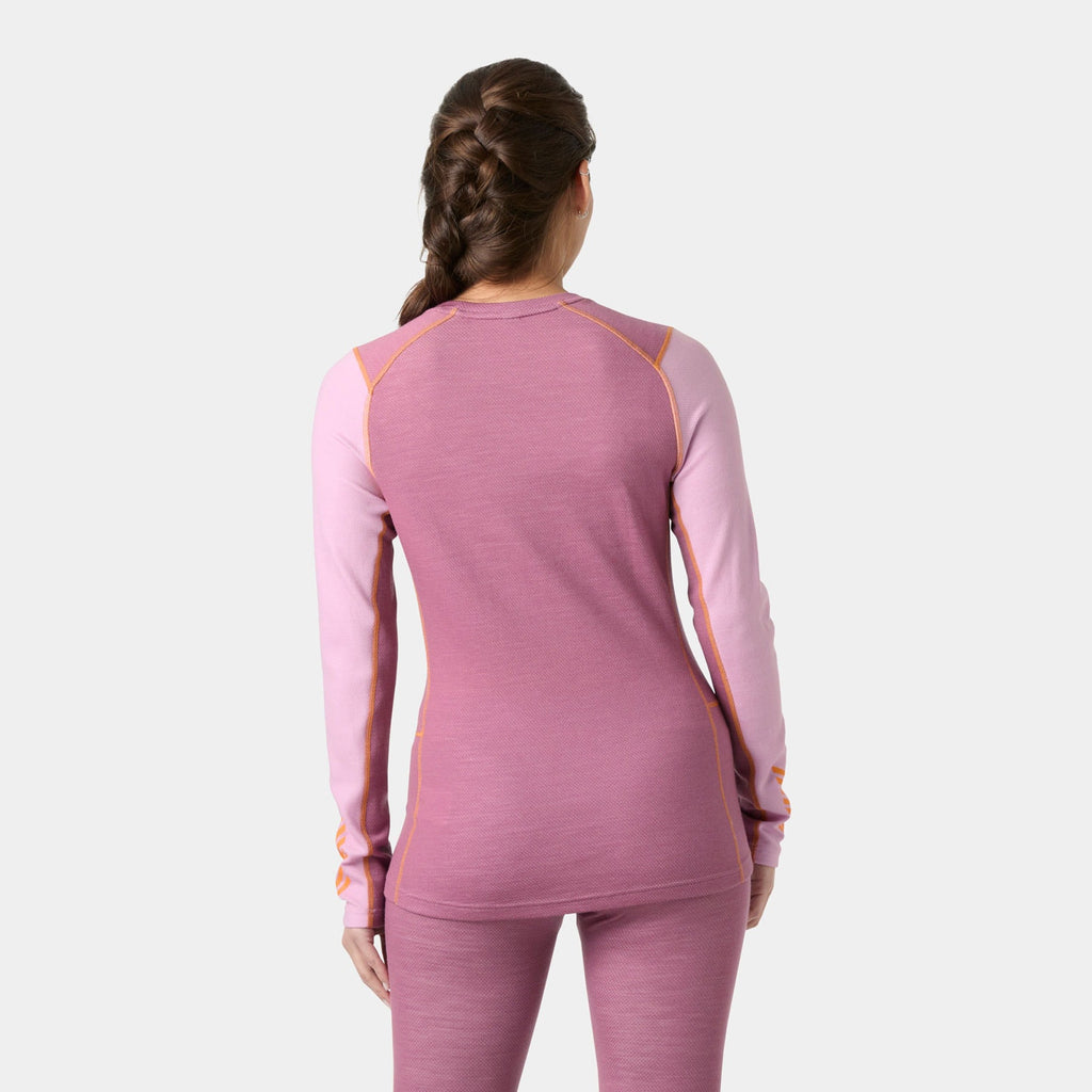 W LIFA MERINO MIDW GRA CREW, CHERRY BLOS, L