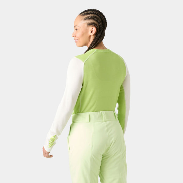 W LIFA MERINO MIDW GRA CREW, LUMINOUS GR, L