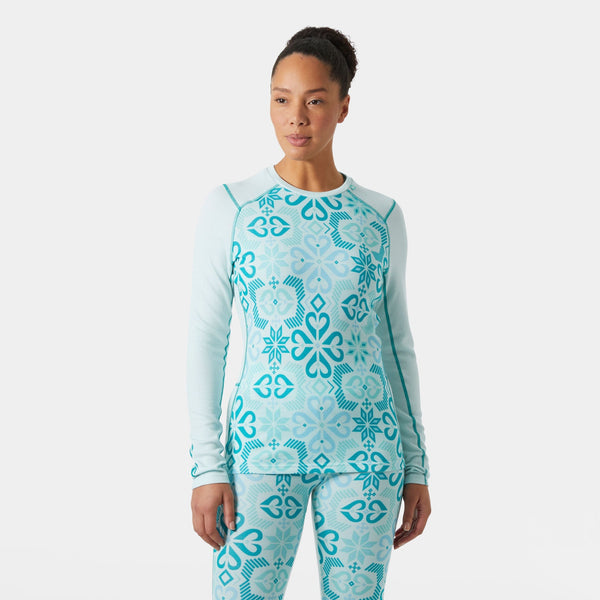 W LIFA MERINO MIDW GRA CREW, ICICLE NORD, L