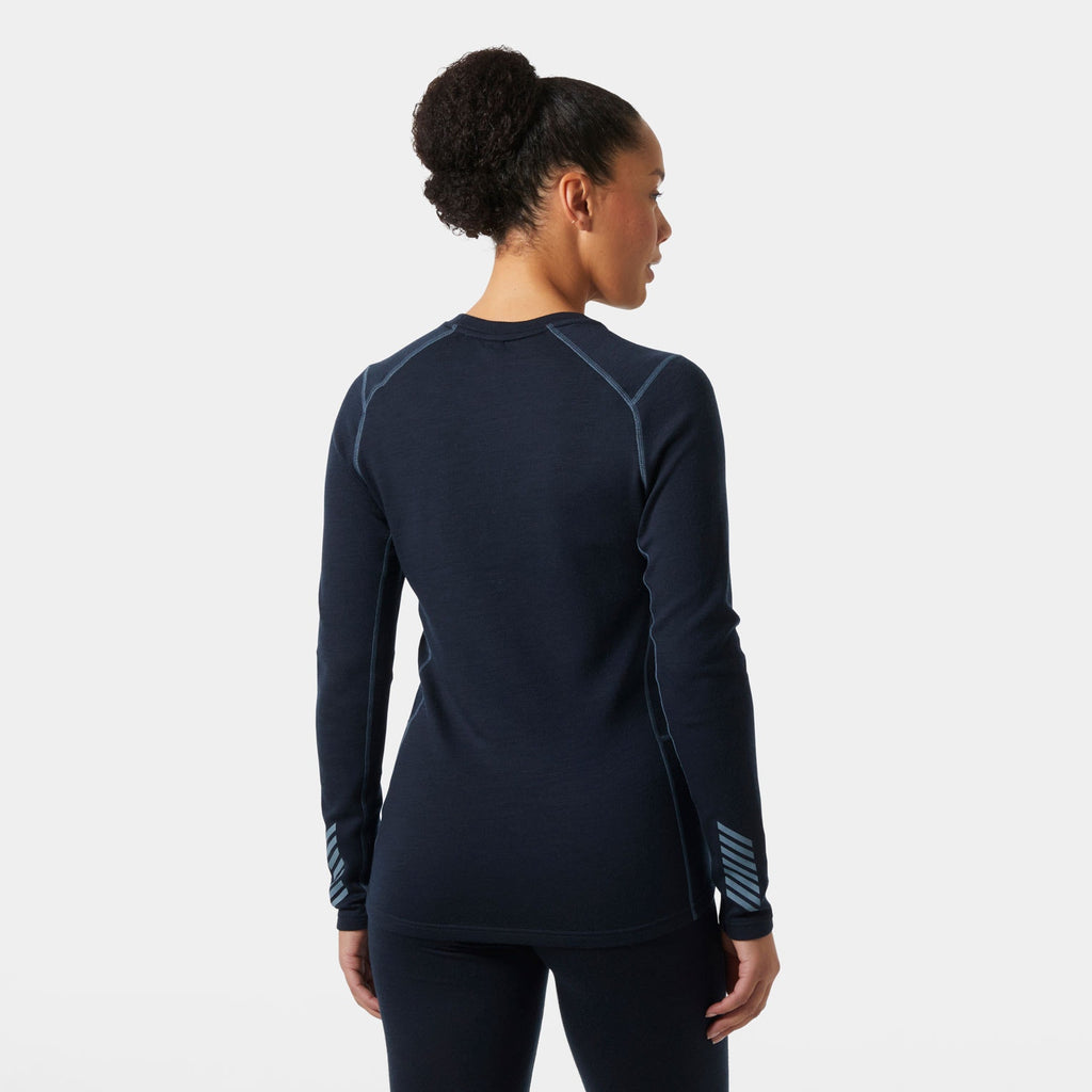 W LIFA MERINO MIDW GRA CREW, NAVY NORDIC, L