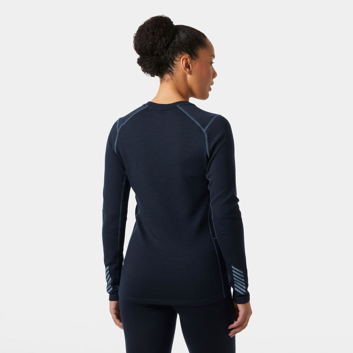 W LIFA MERINO MIDW GRA CREW, NAVY NORDIC, L