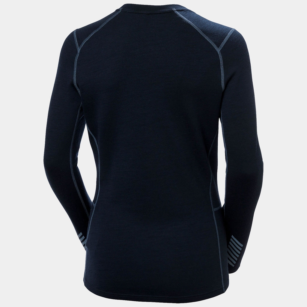 W LIFA MERINO MIDW GRA CREW, NAVY NORDIC, L