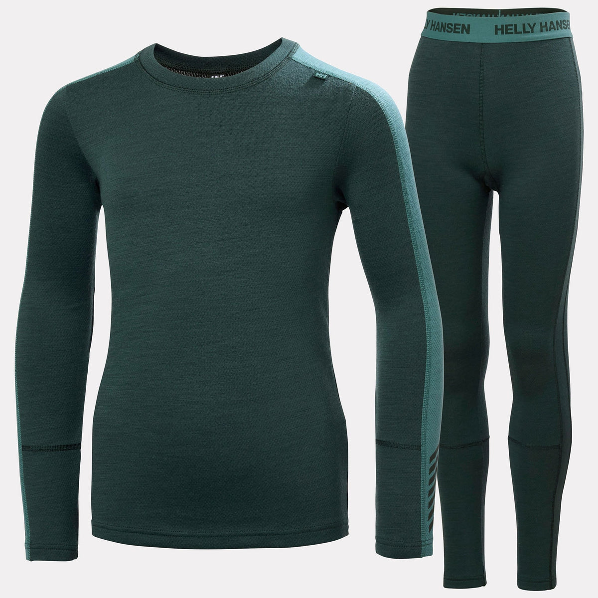 JR LIFA MERINO MIDWEIGHT SET, DARK JUNGLE, 140/10
