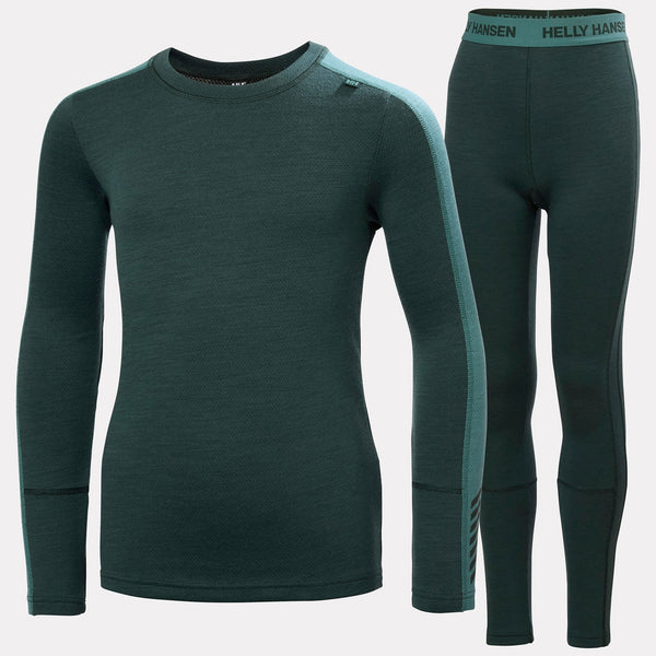 JR LIFA MERINO MIDWEIGHT SET, DARK JUNGLE, 140/10