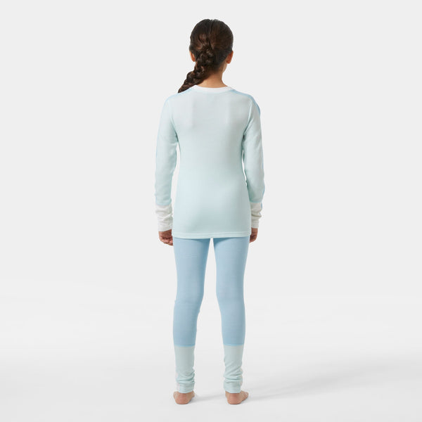 JR LIFA MERINO MIDWEIGHT SET, LIGHT CYAN, 164/14