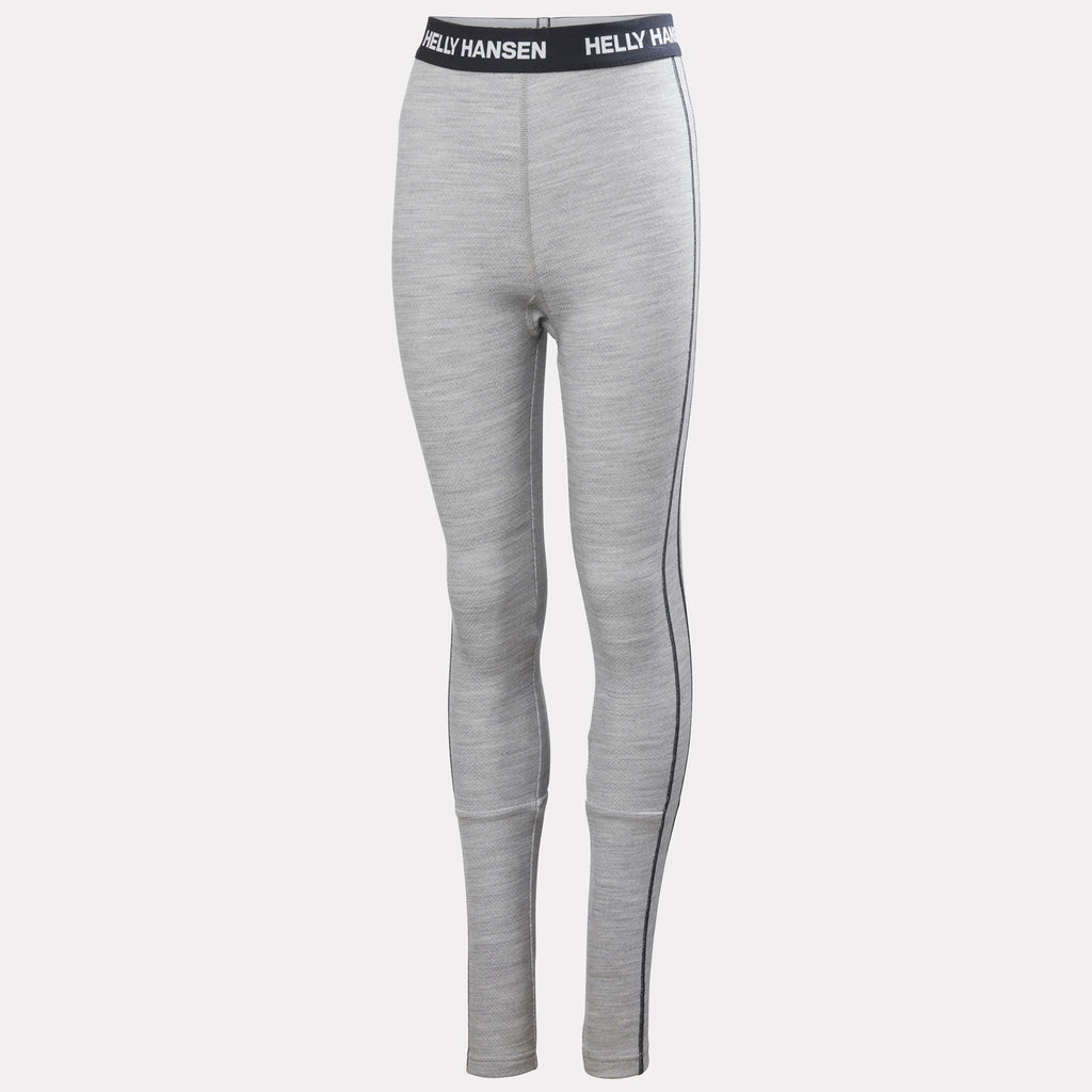 JR LIFA MERINO MIDWEIGHT SET, GREY MELANG, 140/10