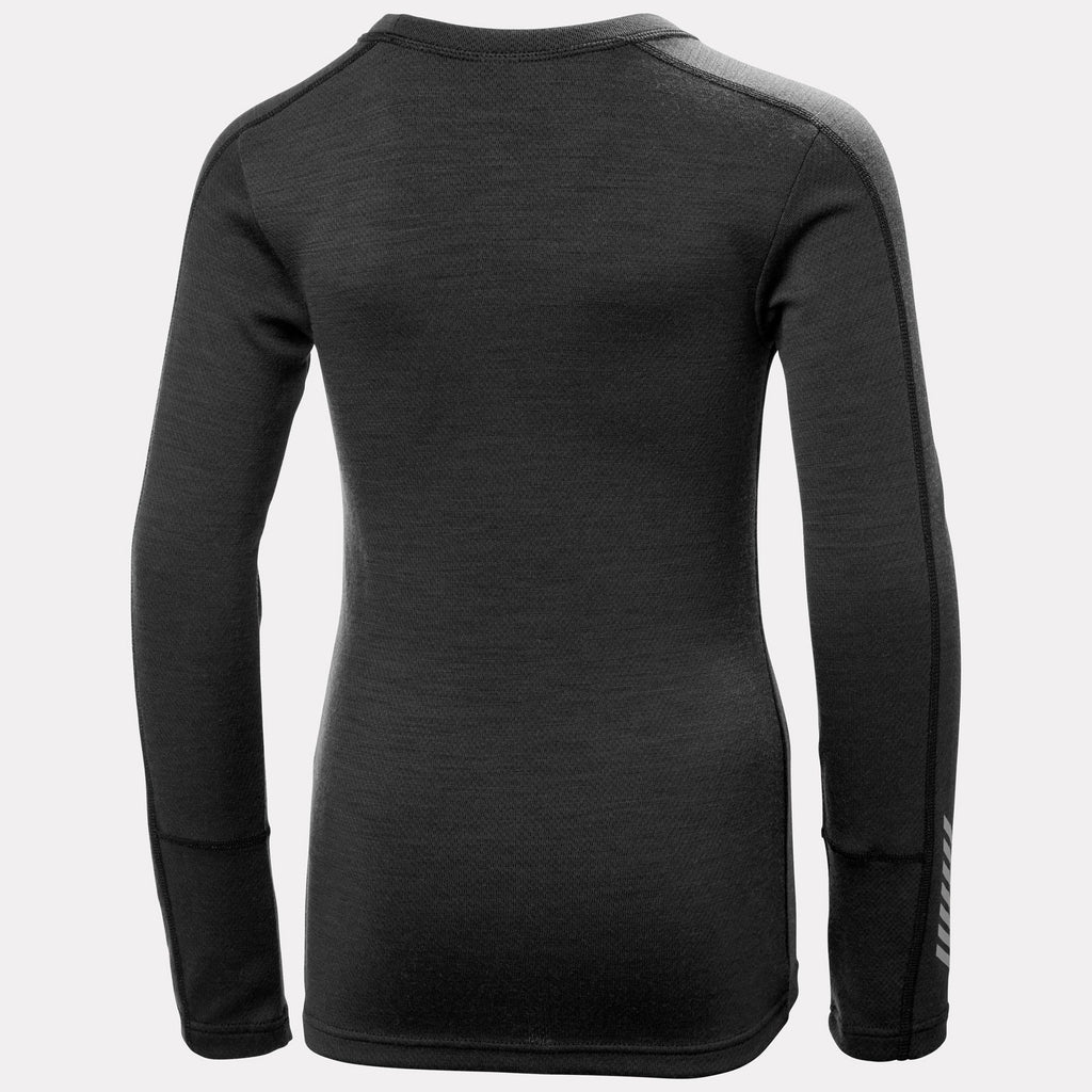 JR LIFA MERINO MIDWEIGHT SET, BLACK, 140/10