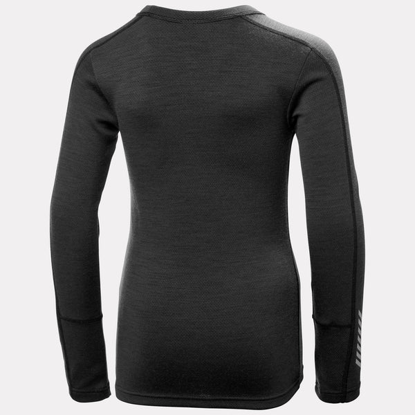 JR LIFA MERINO MIDWEIGHT SET, BLACK, 140/10