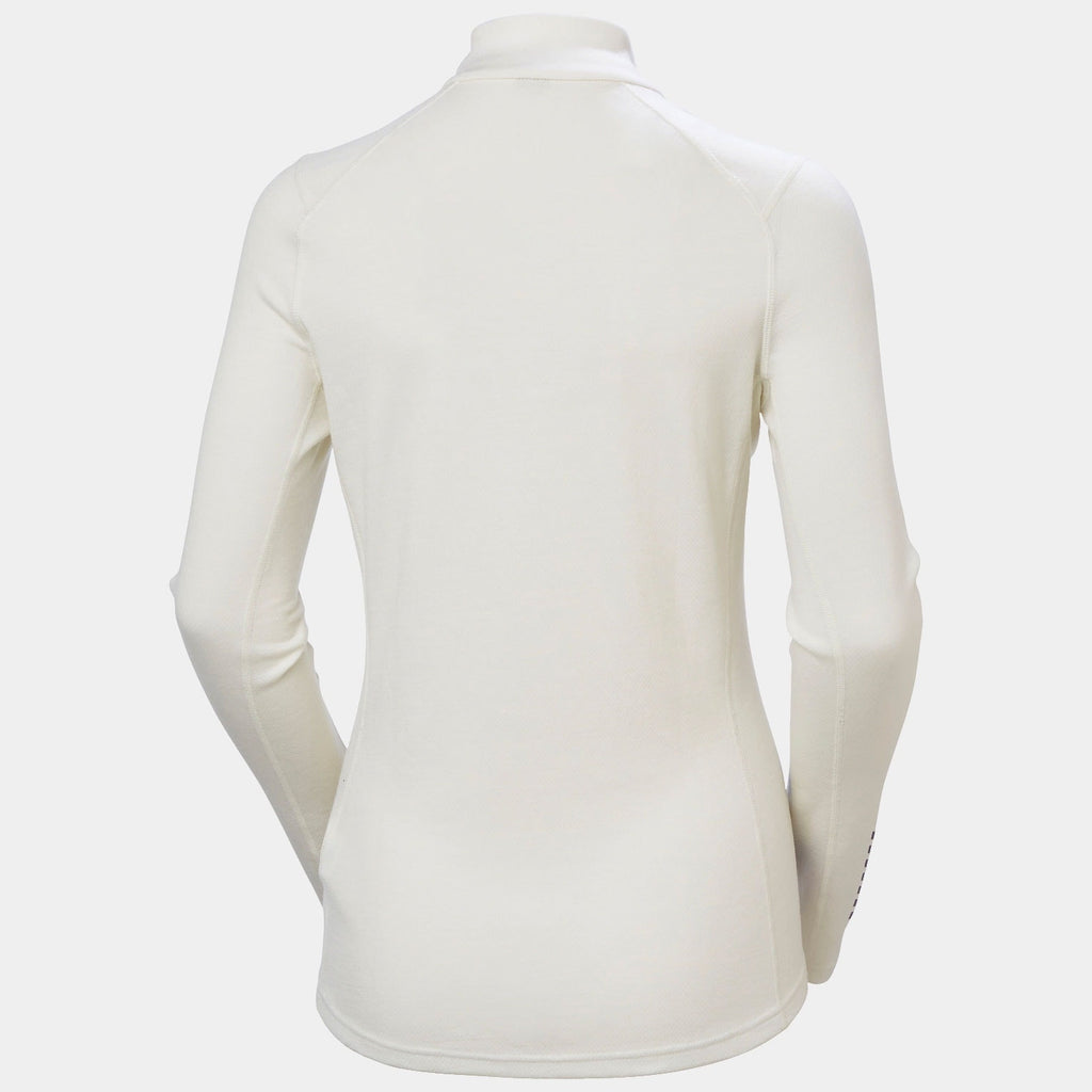 W LIFA MERINO MIDW GRA 1/2 ZIP, OFF WHITE, L