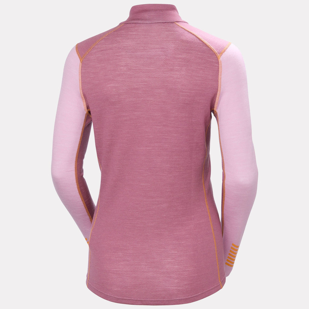 W LIFA MERINO MIDW GRA 1/2 ZIP, CHERRY BLOS, L