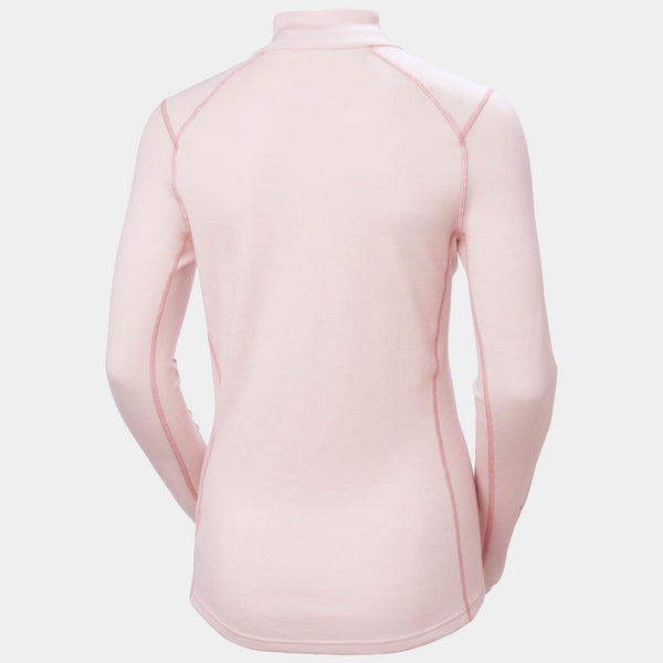 W LIFA MERINO MIDW GRA 1/2 ZIP, PINK TINT N, L