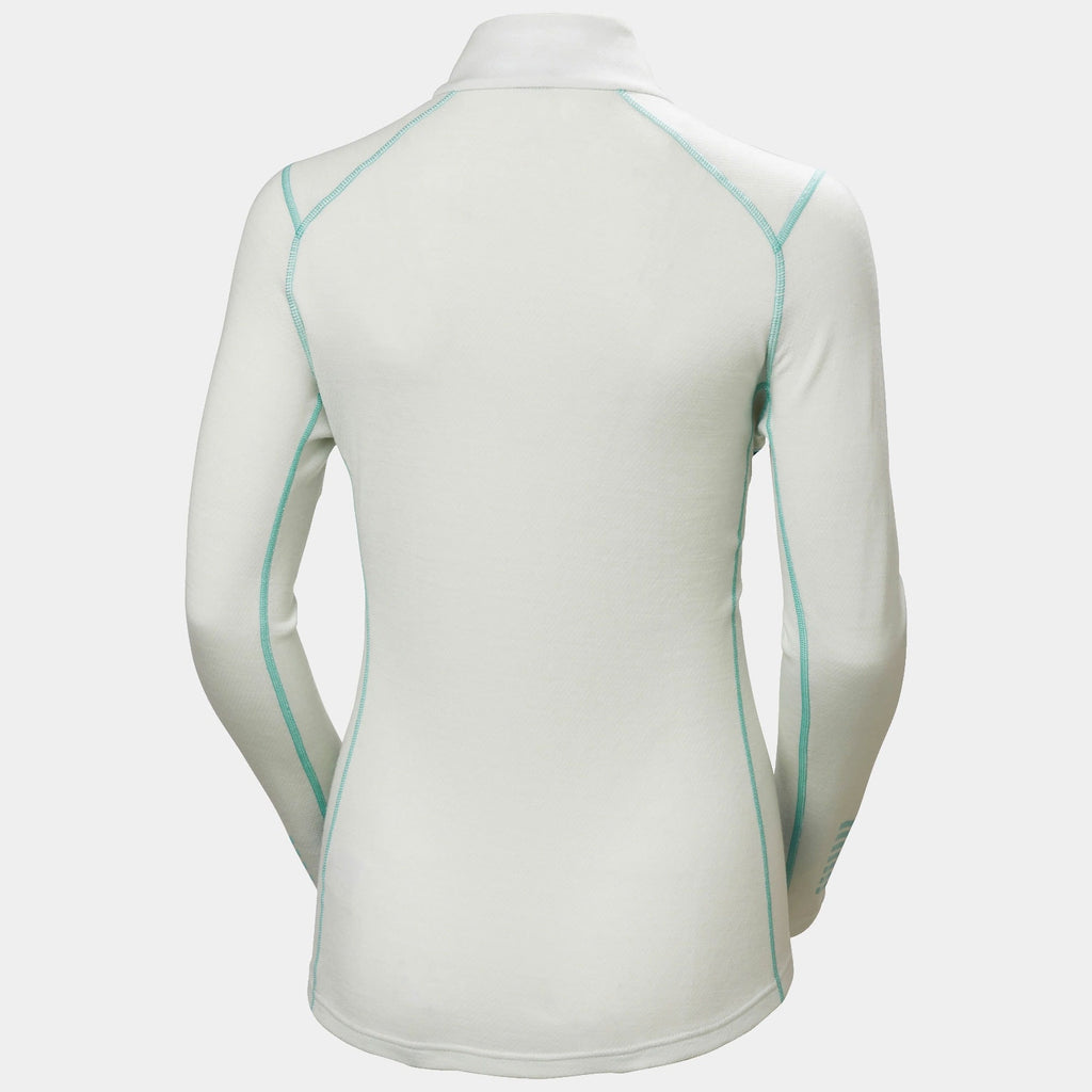 W LIFA MERINO MIDW GRA 1/2 ZIP, SEAFOAM FLO, L