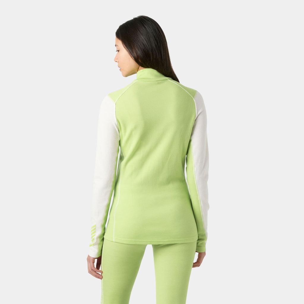 W LIFA MERINO MIDW GRA 1/2 ZIP, LUMINOUS GR, L