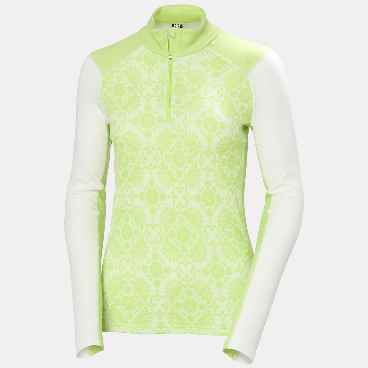 W LIFA MERINO MIDW GRA 1/2 ZIP, LUMINOUS GR, L