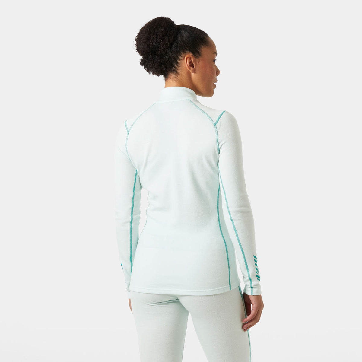 W LIFA MERINO MIDW GRA 1/2 ZIP, ICICLE NORD, S