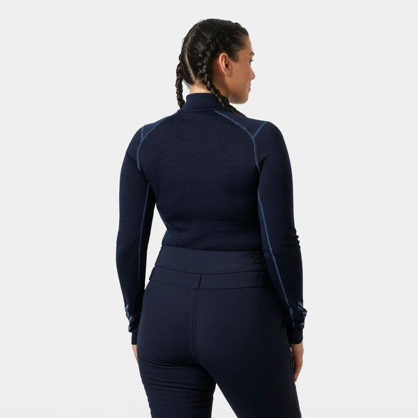 W LIFA MERINO MIDW GRA 1/2 ZIP, NAVY NORDIC, L
