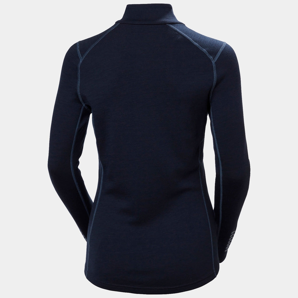 W LIFA MERINO MIDW GRA 1/2 ZIP, NAVY NORDIC, L