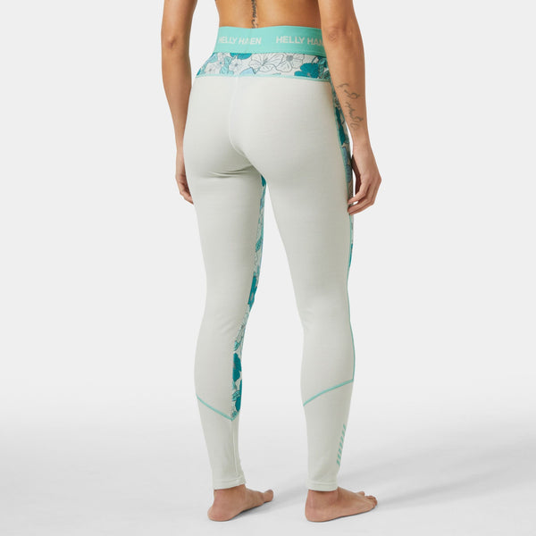 W LIFA MERINO MIDW GRA PANT, SEAFOAM FLO, L