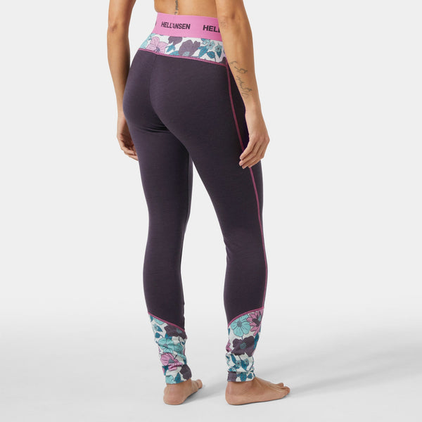 W LIFA MERINO MIDW GRA PANT, BLACK GRAPE, L