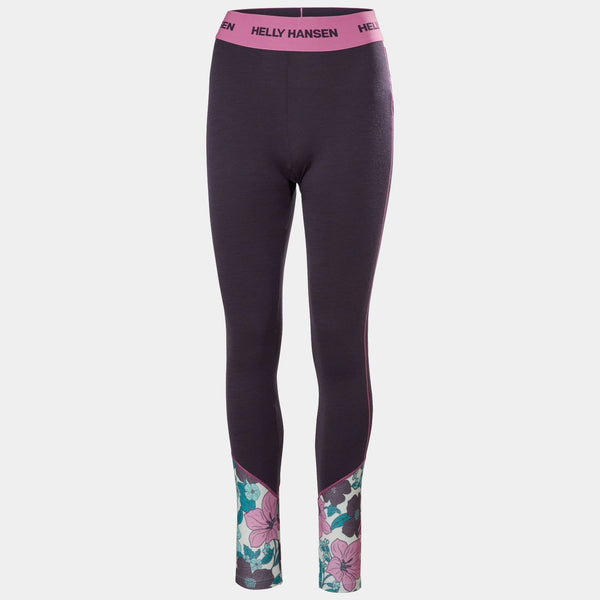 W LIFA MERINO MIDW GRA PANT, BLACK GRAPE, L