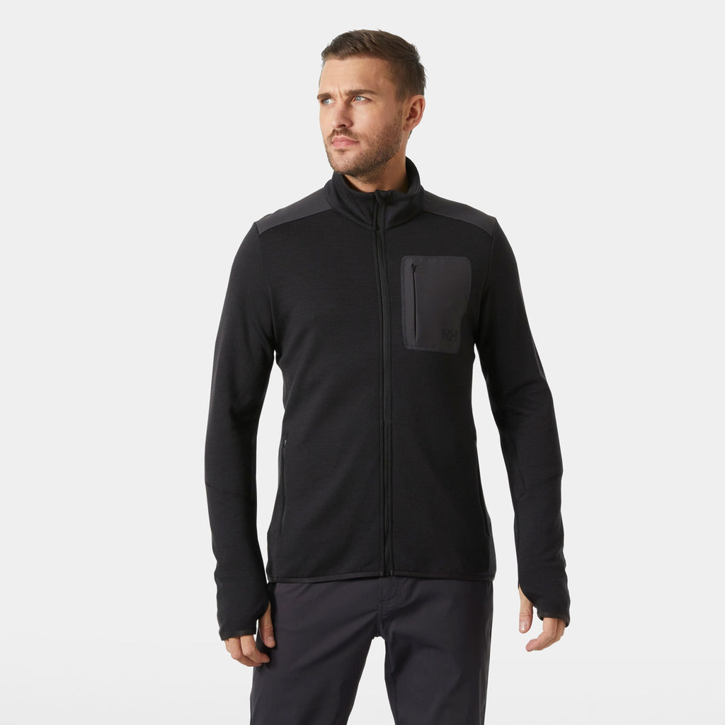 LIFA MERINO MIDLAYER, BLACK, XXL