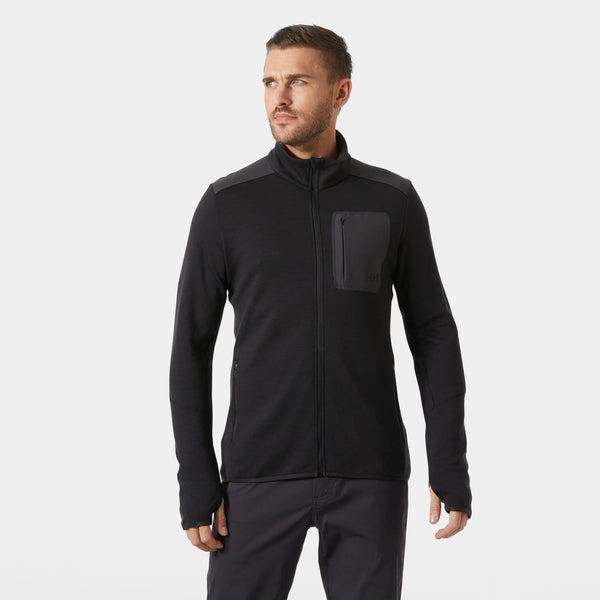 LIFA MERINO MIDLAYER, BLACK, XXL
