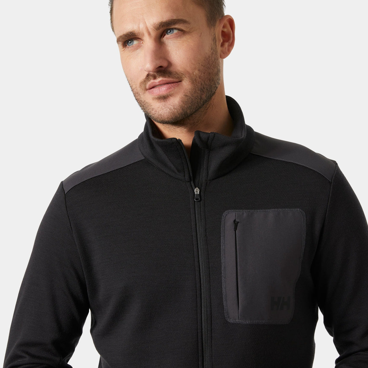LIFA MERINO MIDLAYER, BLACK, XXL