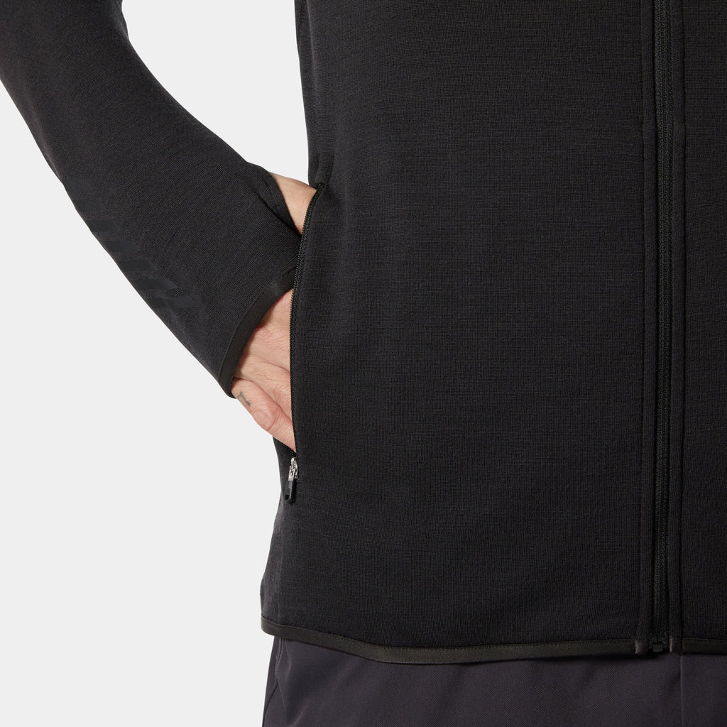 LIFA MERINO MIDLAYER, BLACK, XXL