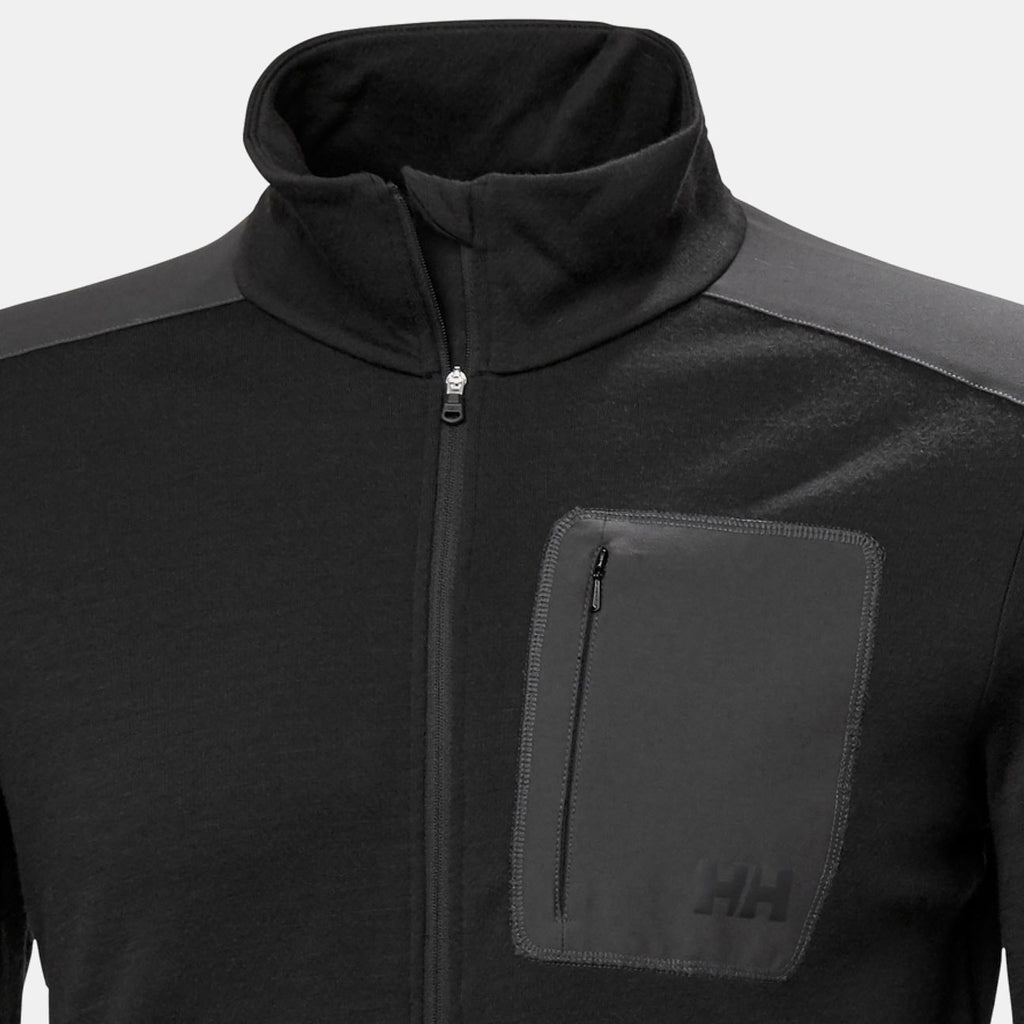 LIFA MERINO MIDLAYER, BLACK, XXL