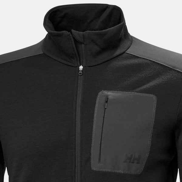 LIFA MERINO MIDLAYER, BLACK, XXL