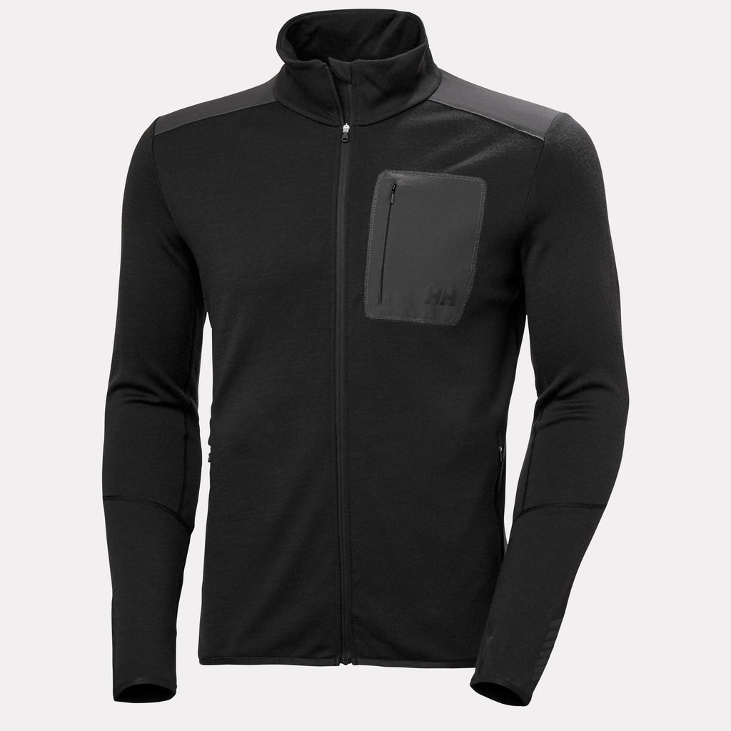 LIFA MERINO MIDLAYER, BLACK, XXL
